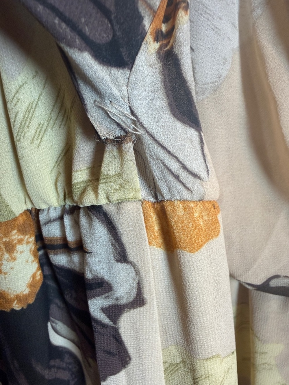 Baltic Born Floral Maxi Wrap Dress XL Boho Long Sleeve Gown NWT Flawed - Picture 10 of 11